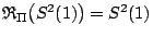 $\mathfrak R_{\Pi} \big(S^2(1)\big)=S^2(1)$