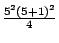 $\frac{5^2(5+1)^2}{4}$