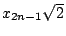 $x_{2n-1}\sqrt{2}$