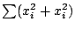 $\sum (x_i^2+x_i^2)$